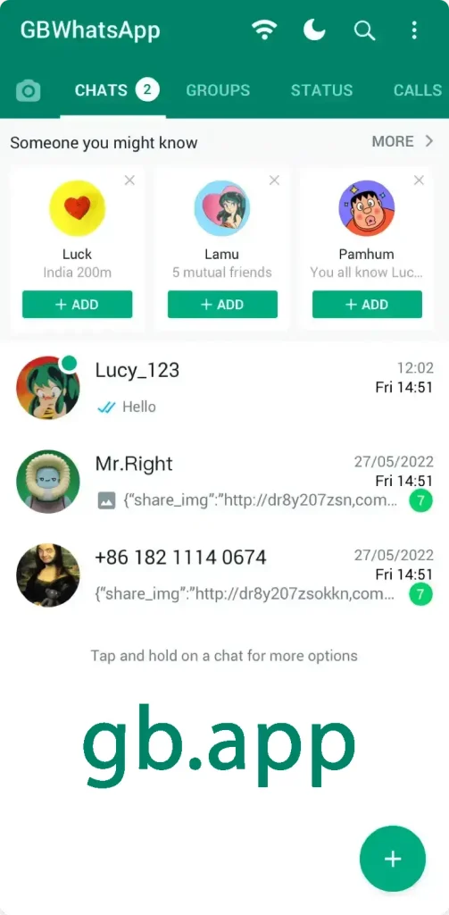 gb whatsapp Send Maximum Pictures