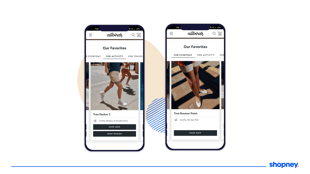 allbirds app shopping
