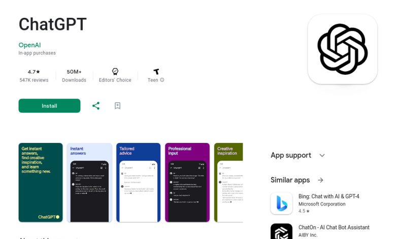 ChatGPT download